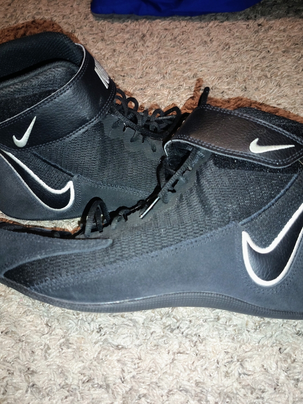 Nike Men’s Black and White High-Top Athletic Sneakers